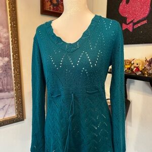 Art And Soul Teal Long Sleeve Dress